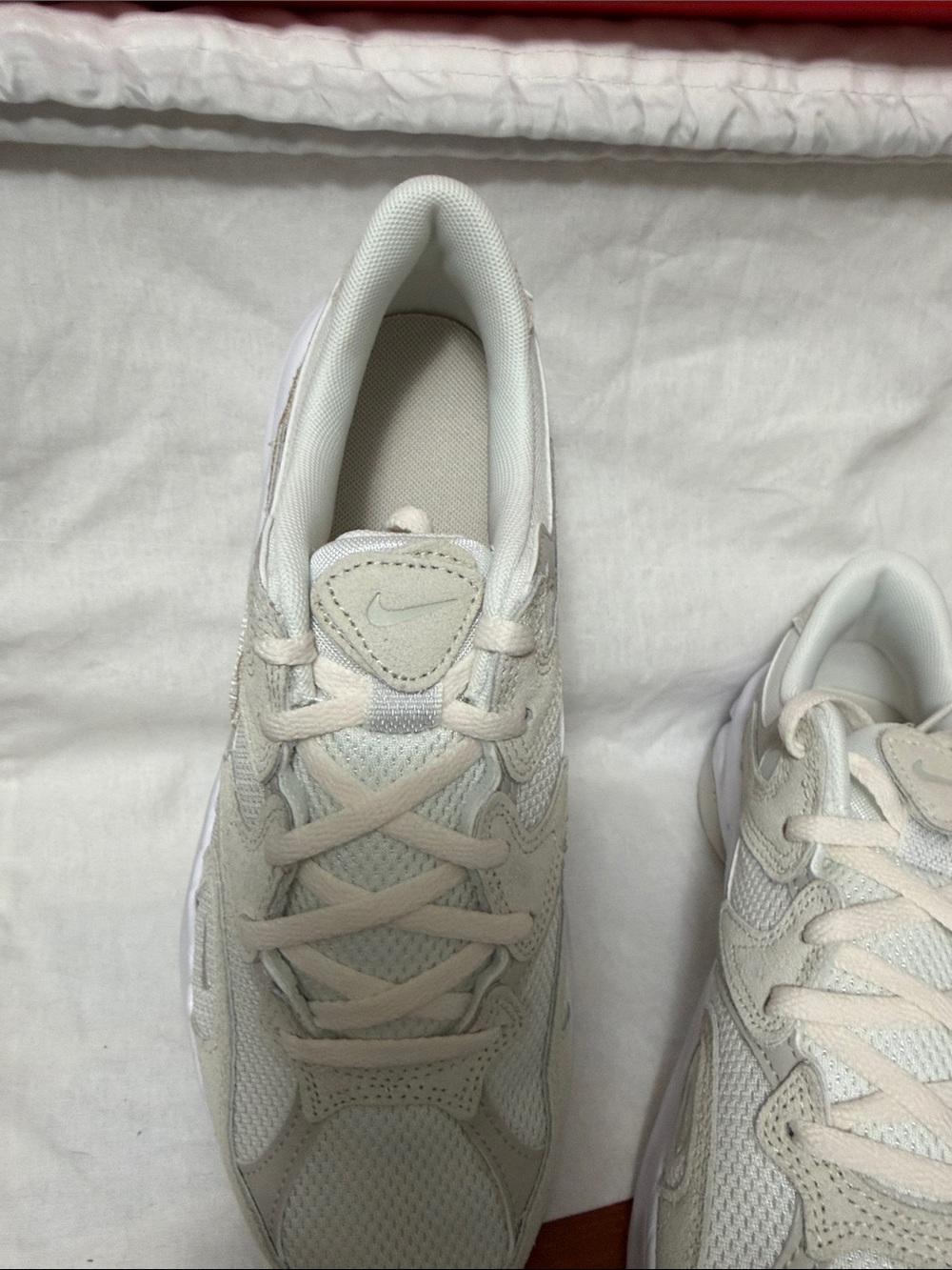 Nike Light Cream/White Women's Running Sneakers - Picture 6 of 6